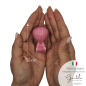 Ceramic Fuchsia Hot Air Balloon with Magnet (5.5cm)