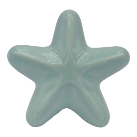 Stella Marina Acquamarina in Ceramica con Calamita (5,5cm)