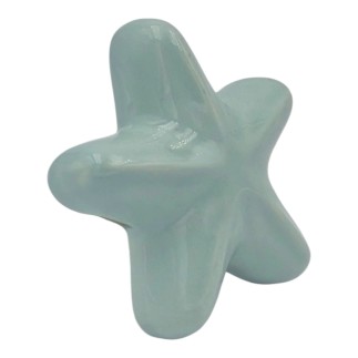 Ceramic Aquamarine Starfish with Magnet (5.5cm)