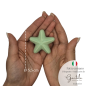 Stella Marina Verde Chiaro in Ceramica con Calamita (5,5cm)