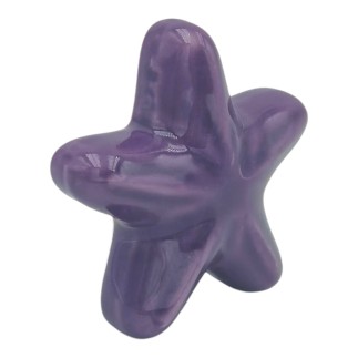 Stella Marina Viola Lavanda in Ceramica con Calamita (5,5cm)