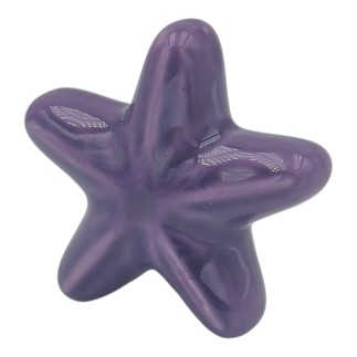 Stella Marina Viola Lavanda in Ceramica con Calamita (5,5cm)