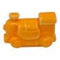 Trenino Arancione Brillante in Ceramica con Calamita (4,5cm)