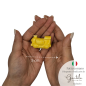 Trenino Giallo Limone in Ceramica con Calamita (4,5cm)
