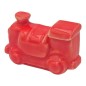 Trenino Rosso Corallo in Ceramica con Calamita (4,5cm)