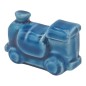 Trenino Blu Cobalto in Ceramica con Calamita (4,5cm)