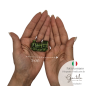 Trenino Verde Oliva in Ceramica con Calamita (4,5cm)