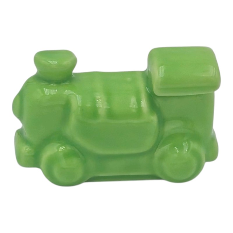 Ceramic Apple Green Train with Magnet (4.5cm)
