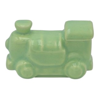 Trenino Verde Chiaro in Ceramica con Calamita (4,5cm)
