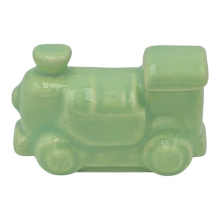 Trenino Verde Chiaro in Ceramica con Calamita (4,5cm)