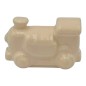 Trenino Crema in Ceramica con Calamita (4,5cm)