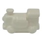 Trenino Bianco in Ceramica con Calamita (4,5cm)
