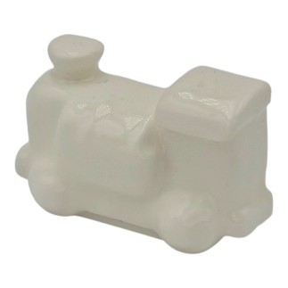 Trenino Bianco in Ceramica con Calamita (4,5cm)