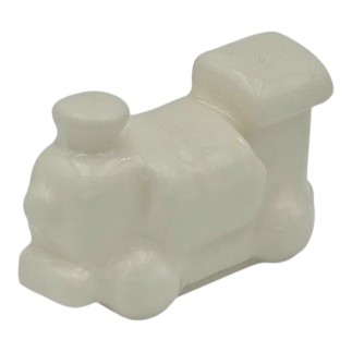Trenino Bianco in Ceramica con Calamita (4,5cm)