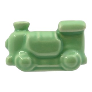 Trenino Verde Salvia in Ceramica con Calamita (4,5cm)