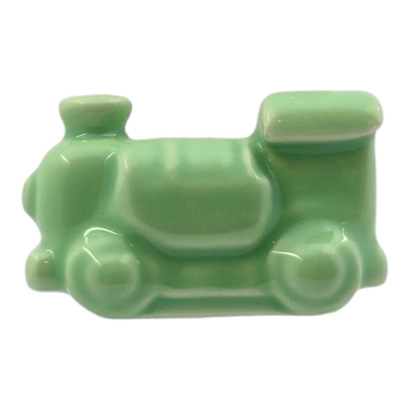 Trenino Verde Salvia in Ceramica con Calamita (4,5cm)