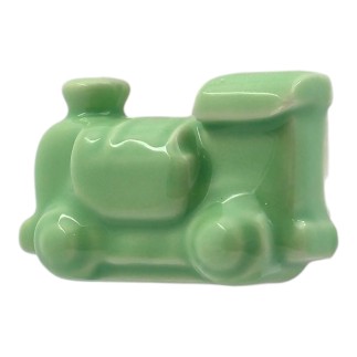Ceramic Sage Green Train with Magnet (4.5cm)
