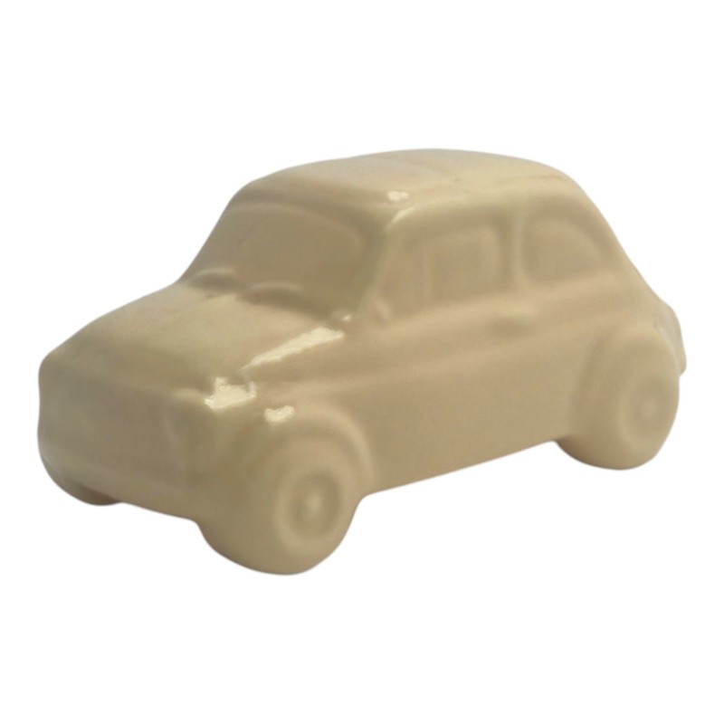 Macchinina Crema in Ceramica da appoggio (8cm)