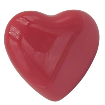 Set 10 Cuori Rosso in Ceramica con Calamita (4.5cm)