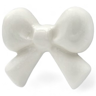 Set 9 Ceramic White Ribbon with Magnet (5cm)