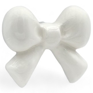 Set 9 Ceramic White Ribbon with Magnet (5cm)