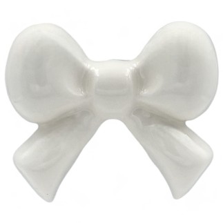 Set 9 Ceramic White Ribbon with Magnet (5cm)