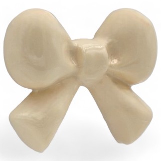 Set 27 Ceramic Cream Ribbon with Magnet (5cm)