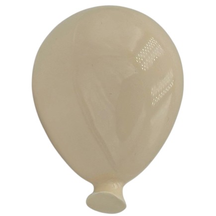 Set 2 Palloncini Crema in Ceramica con Calamita (5cm)