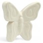 Set da 12 Farfalla Bianca in Ceramica con Calamita (5,5cm) – Disponibili in Quantità Limitata