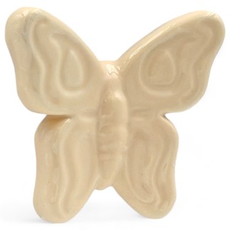 Set 12 Ceramic Cream Butterfly with Magnet (5.5cm)