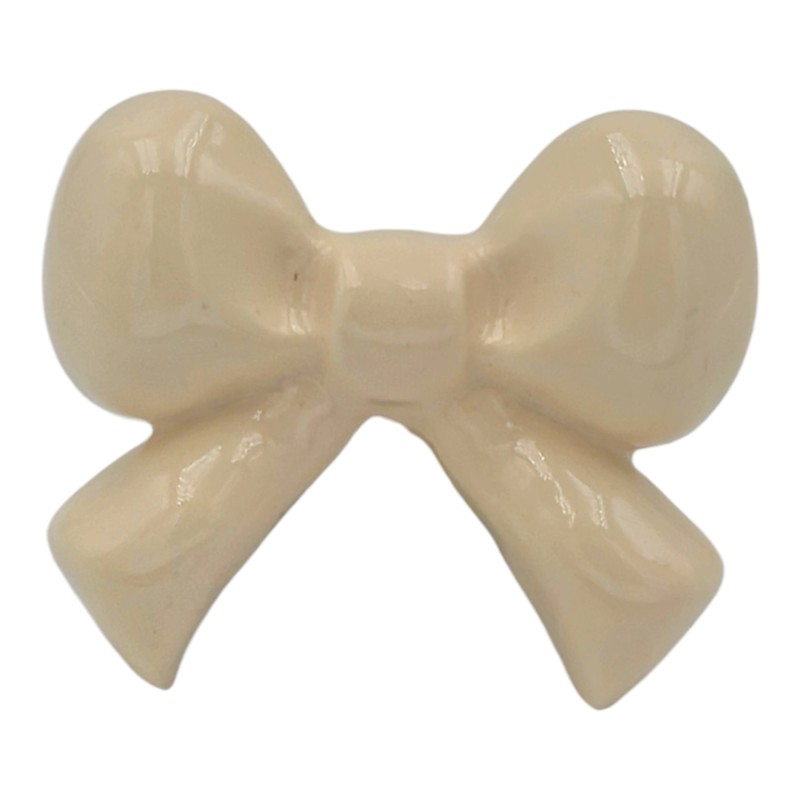 Set 27 Ceramic Cream Ribbon with Magnet (5cm)