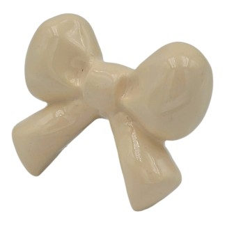 Set 27 Fiocchetto Crema in Ceramica con Calamita (5cm)
