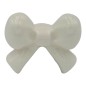 Set 9 Fiocchetto Bianco in Ceramica con Calamita (5cm)