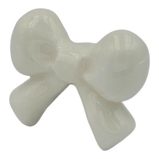 Set 9 Ceramic White Ribbon with Magnet (5cm)