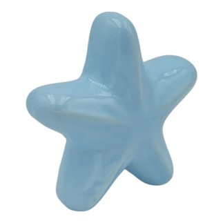 Set 4 Stella Marina Celeste in Ceramica con Calamita (5,5cm) – Disponibili in Quantità Limitata