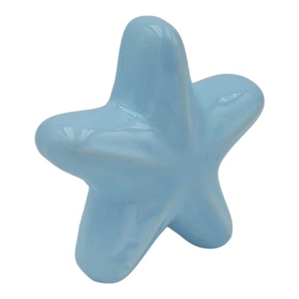 Set 4 Stella Marina Celeste in Ceramica con Calamita (5,5cm) – Disponibili in Quantità Limitata