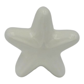 Set 16 Stella Marina Bianca in Ceramica con Calamita (5,5cm)