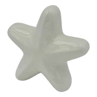 Set 16 Stella Marina Bianca in Ceramica con Calamita (5,5cm)