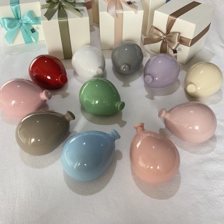 Ceramic Balloon Red to Hang (8cm) – Handmade Favor