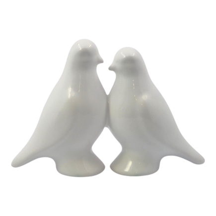 Ceramic Love Doves | Elegant wedding favor (10cm)
