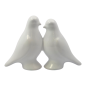 Colombe d'Amore bianche in ceramica – Linea Amor Aeternum (10cm)