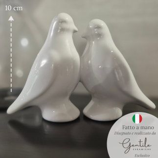 White Ceramic Love Doves – Amor Aeternum Collection (10cm)