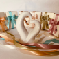 Cuore Infinito bianco in ceramica – Linea Amor Aeternum (14cm)