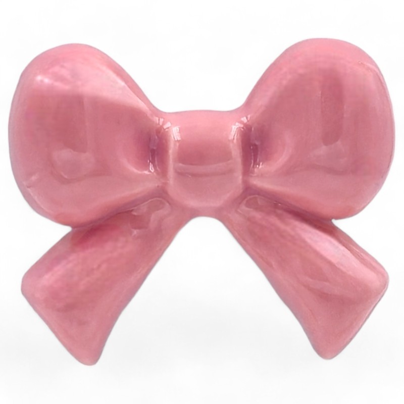 Ceramic Pink Ribbon with Magnet (5cm) Ceramic Pink Ribbon with Magnet (5cm)