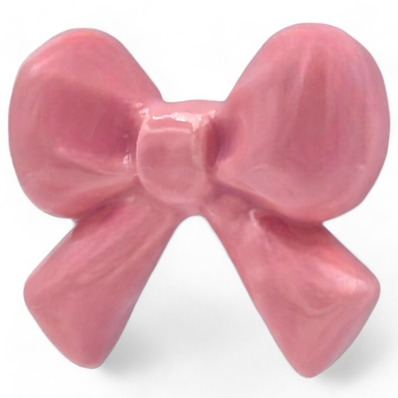 Ceramic Pink Ribbon with Magnet (5cm) Ceramic Pink Ribbon with Magnet (5cm)