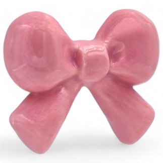 Ceramic Pink Ribbon with Magnet (5cm) Ceramic Pink Ribbon with Magnet (5cm)