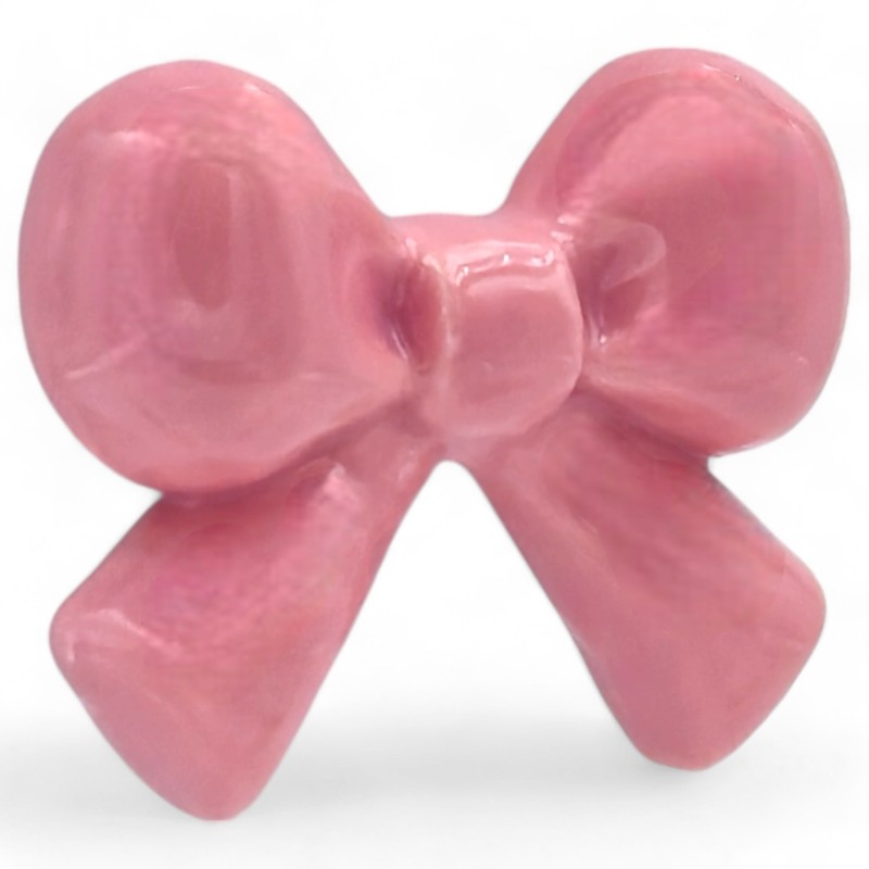 Ceramic Pink Ribbon with Magnet (5cm) Ceramic Pink Ribbon with Magnet (5cm)
