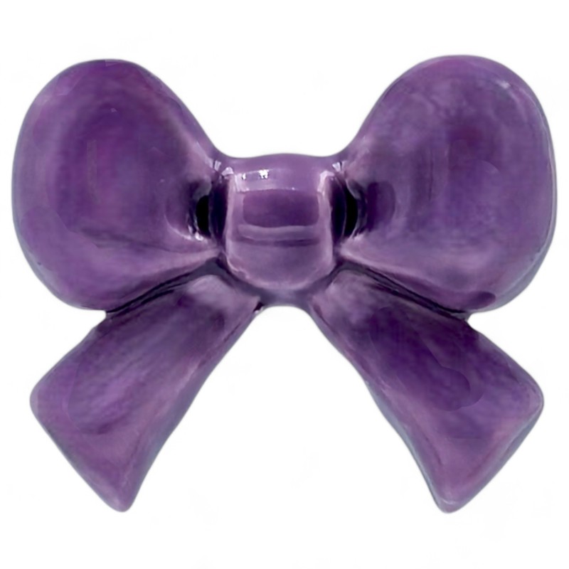 Ceramic Purple Lavender Ribbon with Magnet (5cm) Ceramic Purple Lavender Ribbon with Magnet (5cm)