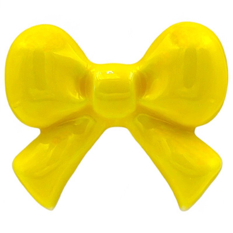 Ceramic Lemon Yellow Ribbon with Magnet (5cm) Ceramic Lemon Yellow Ribbon with Magnet (5cm)