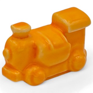 Ceramic Bright Orange Train with Magnet (4.5cm) Ceramic Bright Orange Train with Magnet (4.5cm)